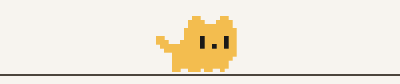 Tama, a yellow pixel cat